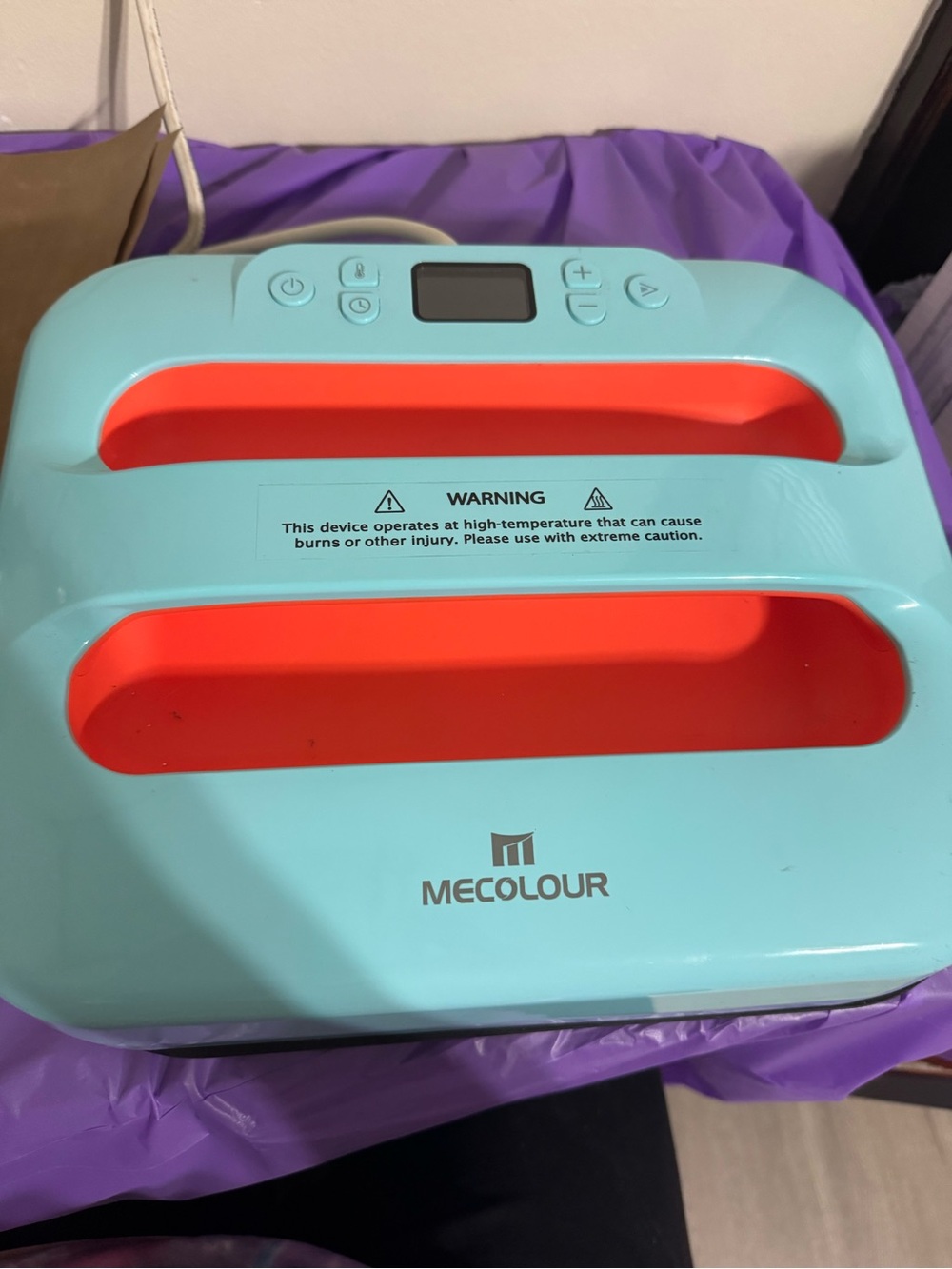MECOLOUR Aqua Heat Press with Coral Inserts - Dual Slot Craft Press